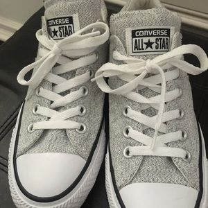 NWOT White and Gray Converse